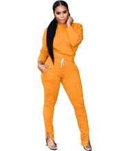 Load image into Gallery viewer, Plus Size 2019 New PINK Letter Print Two Piece Set Sportswear Tracksuit