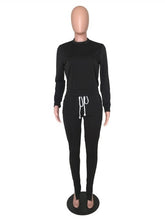 Load image into Gallery viewer, Plus Size 2019 New PINK Letter Print Two Piece Set Sportswear Tracksuit